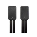Polk Audio ES20 speakers on stand with grills