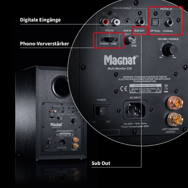 Magnat Multi Monitor 220 Bluetooth Bookshelf Speakers (Pair)