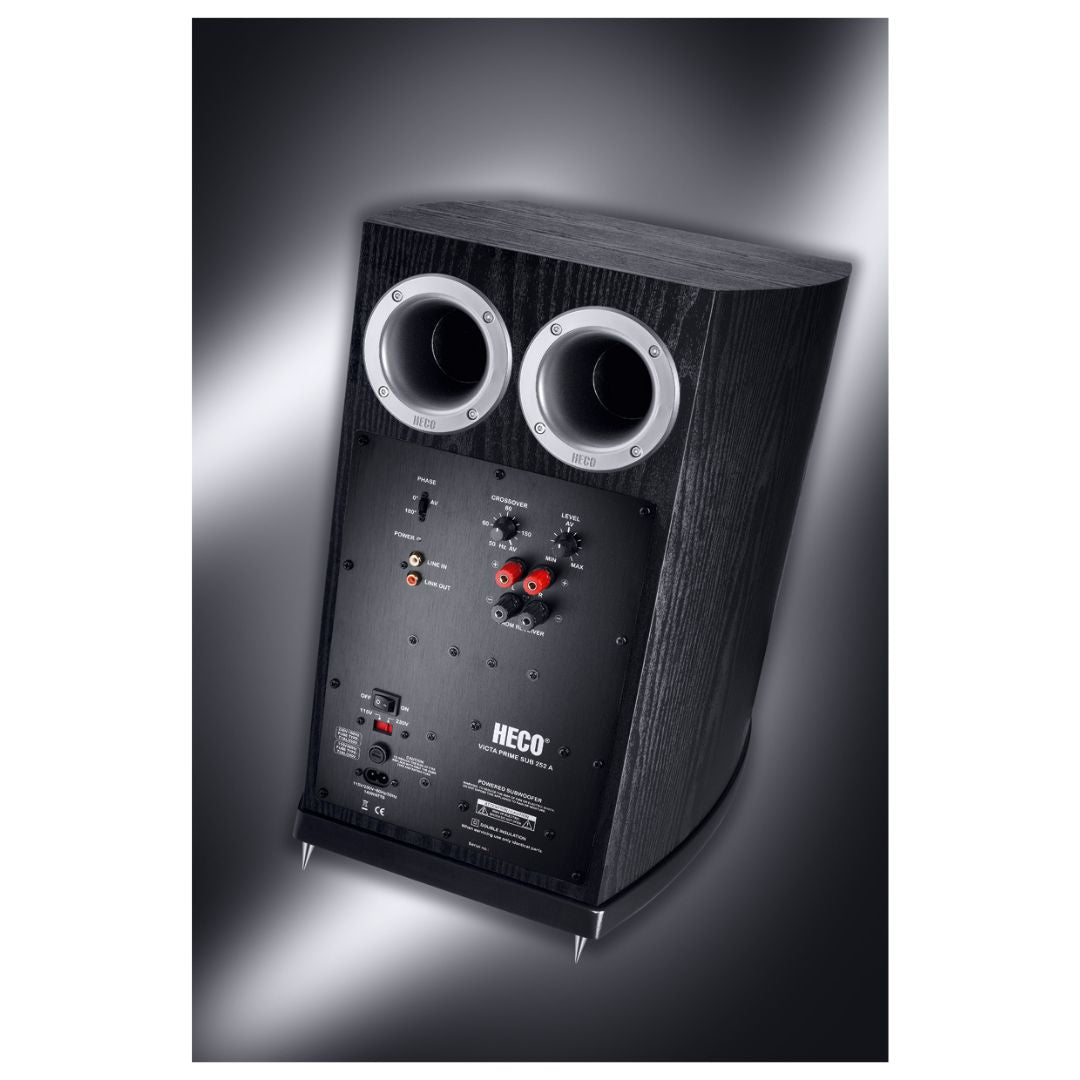 Heco Victa Prime Sub 252 A Powered Bass -Reflex Subwoofer