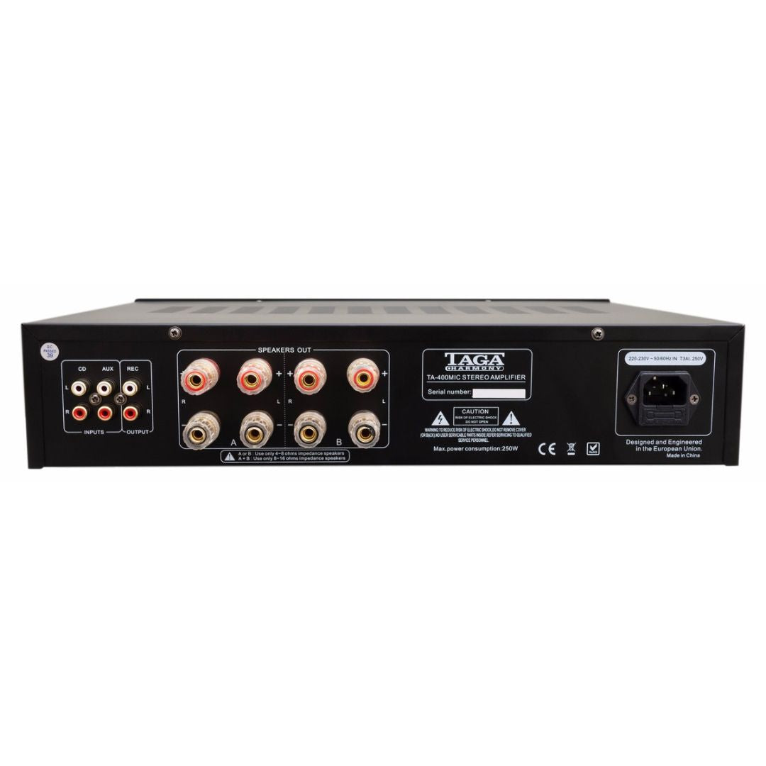 Taga Harmony TA-400MIC | A/B Speaker | CI Stereo Amplifier