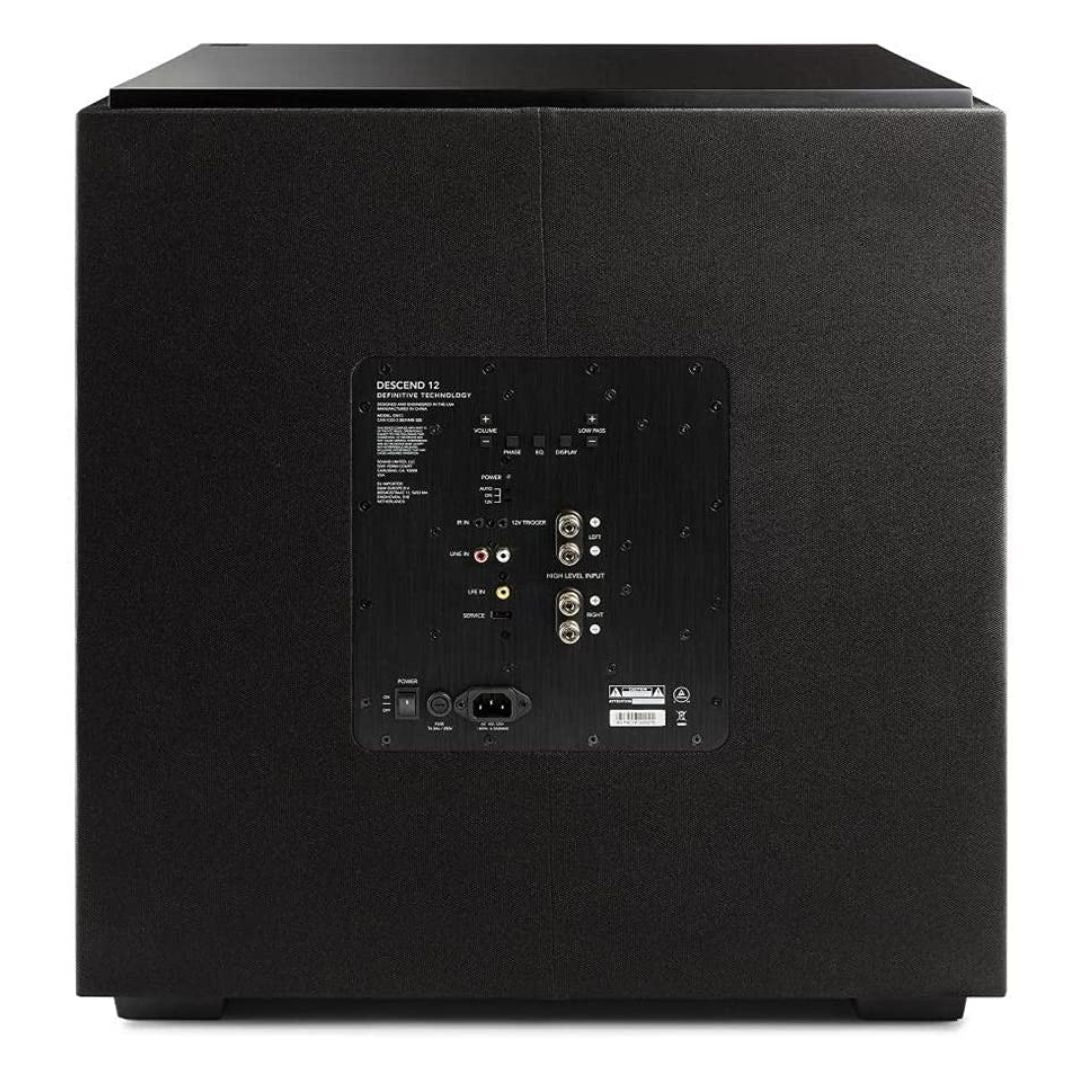 Definitive Technology Descend DN12 High Performance 1500W Powered Subwoofer (Unit)