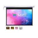 Bavit 16:9 Auto-Lock/Self-Lock/Insta-Lock Manual Pull Down Projection Screen - Matt White Fabric 4K/Full HD & 3D Ready