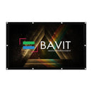 Bavit 16:9 Eyelet Projection Screen - Matt White Fabric 4K/Full HD & 3D Ready