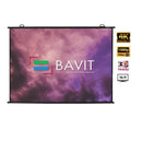 Bavit 16:9 Map Type Projection Screen - Matt White Fabric 4K/Full HD & 3D Ready