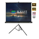 Bavit 16:9 Tripod Projection Screen - Matt White Fabric 4K/Full HD & 3D Ready