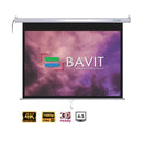 Bavit 4:3 Wall Type Projection Screen with Spring Action - Matt White Fabric 4K/Full HD & 3D Ready