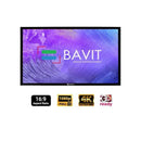 Bavit 16:9 Fixed Frame Projection Screen - 3D Silver Fabric 4K/Full HD & 3D Ready