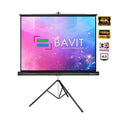 Bavit 4:3 Tripod Projection Screen - Matt White Fabric 4K/Full HD & 3D Ready